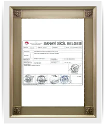 Sanayi Sicil Belgesi